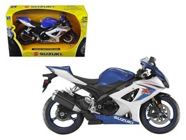 2008 Suzuki GSX-R1000 Blue Bike Motorcycle 1/12 by New Ray - £24.04 GBP