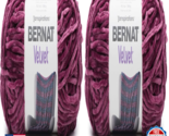 Bernat - 16103232004 Velvet Yarn 10.5 Oz Burgundy Plum Pack Of 2 - $31.83