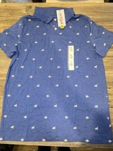 Boys&#39; Short Sleeve Performance Uniform Polo Shirt Cat &amp; Jack Blue. NWT. 16 - $7.91