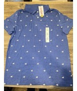 Boys&#39; Short Sleeve Performance Uniform Polo Shirt Cat &amp; Jack Blue. NWT. 16 - $150.34 MXN