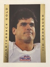 Jim Harbaugh 1992 Pro Line #8 Chicago Bears NFL Football Card Quarterback Gold - £0.95 GBP