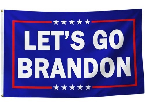 Lets Go Brandon Flag 3x5 FT -Double Stitched 100D Polyester 2 Grommets Yard Deco Item image 3