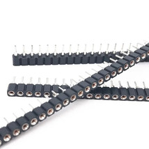 9pcs 1x40P 2.54mm Round Hole Male Tin Female Pin Header Single Row 0.1&quot; - $5.92