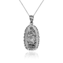 Sterling Silver Our Lady of Guadalupe DC Pendant Necklace - £23.58 GBP+