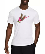 Nike Team USA Club Mens Crew Neck Tee Size Medium White 2024 Olympic Gam... - $34.16 CAD