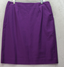 Premise Pencil Skirt Womens Size 8 Purple Plum Seed Lined Cotton Vented ... - $27.73