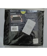 Homestyle Sure Fit Chair Cotton Fabric Slip Cover Black Fits 32&quot; to 43&quot; - $33.93 CAD