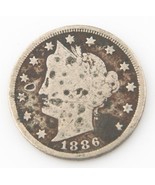1886 5¢ Liberty Nickel, AG Condition, Full 4-Digit Date, Porous, Great P... - $165.28