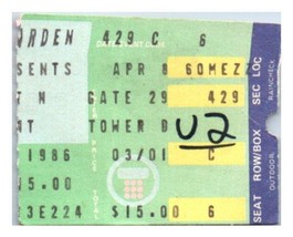 Aerosmith Concert Ticket Stub April 8 1986 Madison Square Garden New Yor... - £19.34 GBP