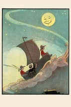 Sailing the Wooden Shoe by Moonlight by Eugene Field - Art Print - £17.25 GBP+