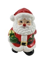 Vintage Santa Claus Ceramic Cookie Jar Christmas Holiday Montgomery Ward  - £8.87 GBP