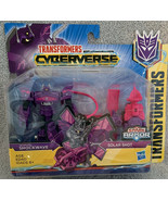 Transformers Cyberverse Power of the Spark Battle Class SHOCKWAVE &amp; SOLA... - £13.55 GBP