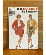 Simplicity Vintage Home Sewing Crafts Kit #8083 1992 Skirt Jacket - $371.04 MXN