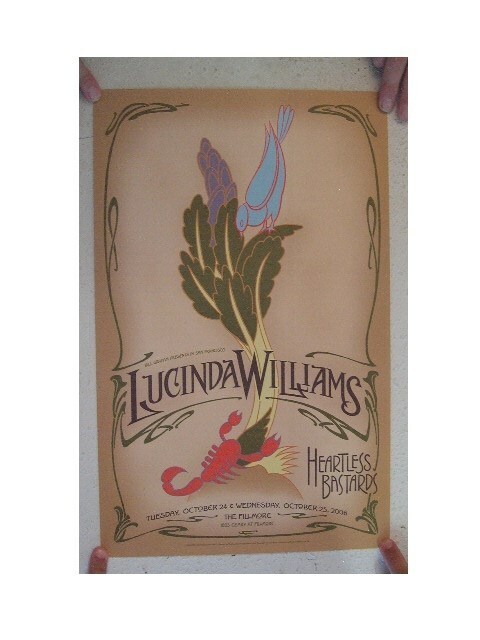 Poster Del Concerto Di Lucinda Williams The Fillmore 24 E 25 Ottobre 2006 - $67.72
