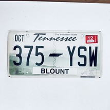 2012 United States Tennessee Blount County Passenger License Plate 375 YSW - £14.50 GBP