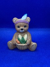 Vintage HOMCO 1413  November Teddy Bear of the Month Figurine Thanksgiving - £6.10 GBP