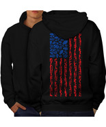 America Flag Grenade USA Sweatshirt Hoody  Men Hoodie Back - $20.99