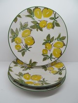 Papart Ceramics Turkey Set Of 3 Lemon 11&quot; Dinner Plates Some Crazing - £22.91 GBP