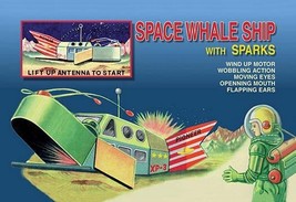 Space Whale Ship with Sparks - Art Print - £17.37 GBP+