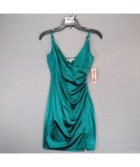 NWT Inspired Hearts Sz S Emerald Green Satin Babydoll Mini Slip Dress, Y... - $30.00
