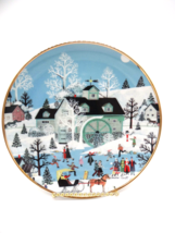 American Folk Art Plate Moonlight Gathering Wooser Scott 1992 Numbered - $8.95