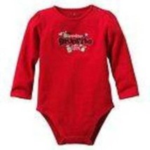 Girls Shirt Christmas Bodysuit JB Red GRANDMAS FAVORITE GIFT Long Sleeve... - $8.91