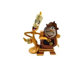 Disney Lumiere Cogsworth Clock Beauty and the Beast PVC Figure Cake Topper   - £7.41 GBP