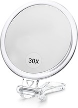 B Beauty Planet 30X Hand Mirror With Handle For Travel Magnifying Mirror, - £23.96 GBP