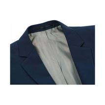 Men RENOIR suit Solid Two Button Business Formal Year Round Slim Fit 201-19 Navy image 3