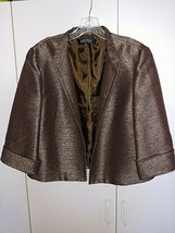 KASPER LADIES 3/4-SLEEVE EVENING JACKET-12-BARELY WORN-SHEEN-DRY CLEAN-C... - £11.87 GBP