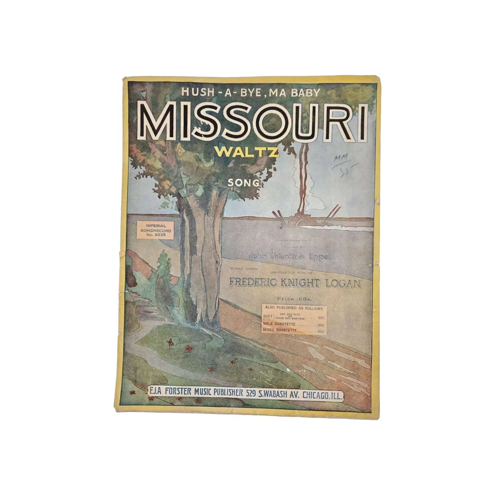 Hush-A-Bye, Ma Baby (Missouri Waltz) - sheet music - $6.00