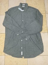 Frank And Oak Men&#39;s Riley Button Up Casual Shirt Heathered Green Size La... - $33.95