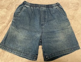 Womens Small Cabin Creek Denim Shorts Pull On 2 Pockets - £8.17 GBP