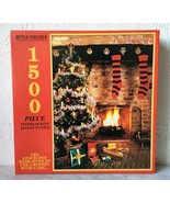 Vintage Christmas Stockings Hung By The Chimney 1500 Piece Bits &amp; Pieces... - $28.45