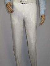 Men's ENZO Linen Spring Summer Suit Light Weight Breathable E58302-1 White image 8