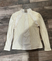 Beifei Dress Lace Long Sleeve Shirt Size LG - £11.75 GBP