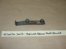 OEM 1961 61 Cadillac DeVille HOOD LOCK LATCH RETAINER MOUNTING BRACKET - £23.26 GBP