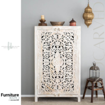 Furniture BoutiQ Handcarved Wardrobe | Solid Wood Bedroom Furniture - £3,115.88 GBP