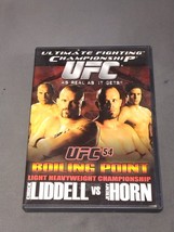 UFC 54 DVD 2005 Free Shipping Liddell vs Horn Ultimate Fighting Championship - £5.44 GBP