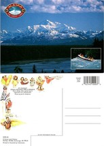 USA Alaska Denali National Park &amp; Preserve Mt. McKinley Rafting Vintage Postcard - £7.39 GBP