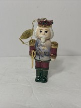 Vintage Thomas Kinkade Porcelain Nutcracker Collection Christmas Ornament 4 Inch - £8.26 GBP