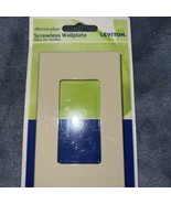 (K) Leviton Snap On Wallplate 80301-Almond - $8.06 CAD