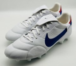 NEW Nike Premier 3 III FG Soccer Cleats White Red Blue AT5889-146 Men&#39;s ... - £132.55 GBP