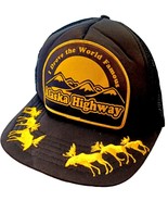 Vtg I Drove The Alaska Highway Patch Scrambled Egg Moose Bill Snapback Hat - $21.73
