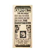 1963 Capitol Movie Theatre The Caretakers Advertisement Robert Stack Fil... - €17,14 EUR