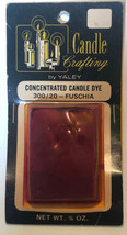 Vintage Fuschia Candle Crafting by Yaley Concentrated Candle Dye Sealed - $8.90
