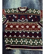 Vintage Private Eyes Round Neck Long Sleeve Knit Sweater  Made Usa  in S... - $33.85 CAD