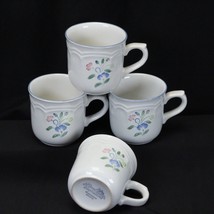 Hearthside Floral Expressions Stoneware Cups Mugs Lot of 4 - £7.69 GBP