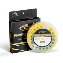 SF 100FT Fly Fishing Line All-Viz Bi-Colour Weight Forward Floating Fly Line wit - £67.53 GBP