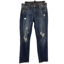 Judy Blue Boyfriend  Fit Distressed Tapered Dark Blue Jeans Size 3/26 JB... - $28.23